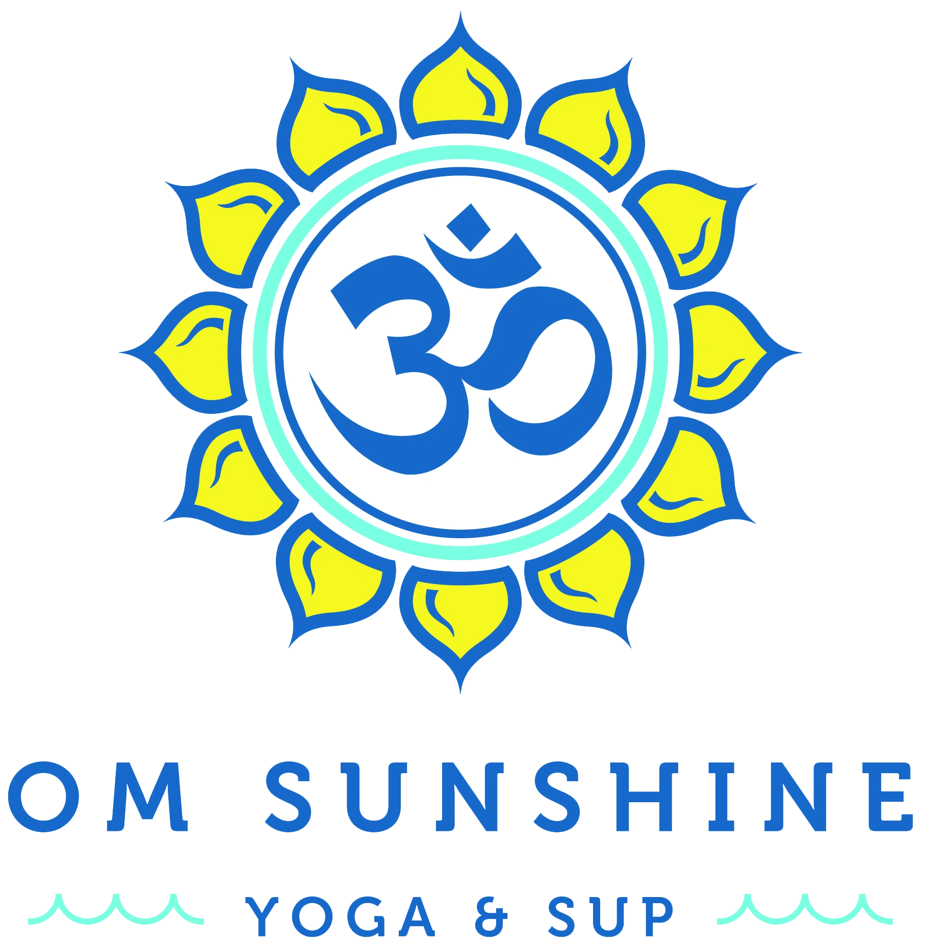 Om Sunshine Yoga Transparent Back