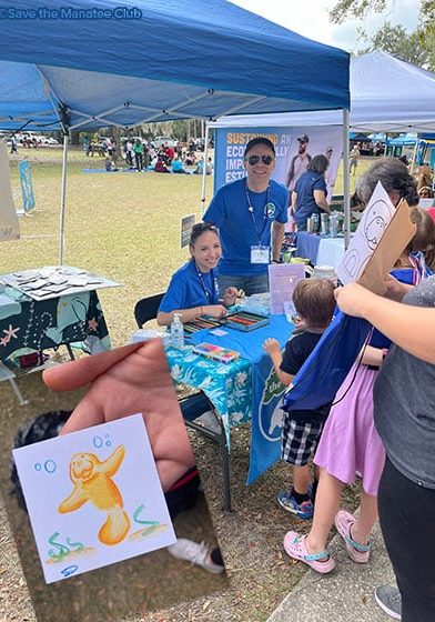 Sara Dean and Daniel Abussi at Blue Spring Manatee Festival.