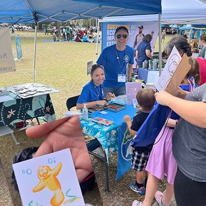 Sara Dean and Daniel Abussi at Blue Spring Manatee Festival.